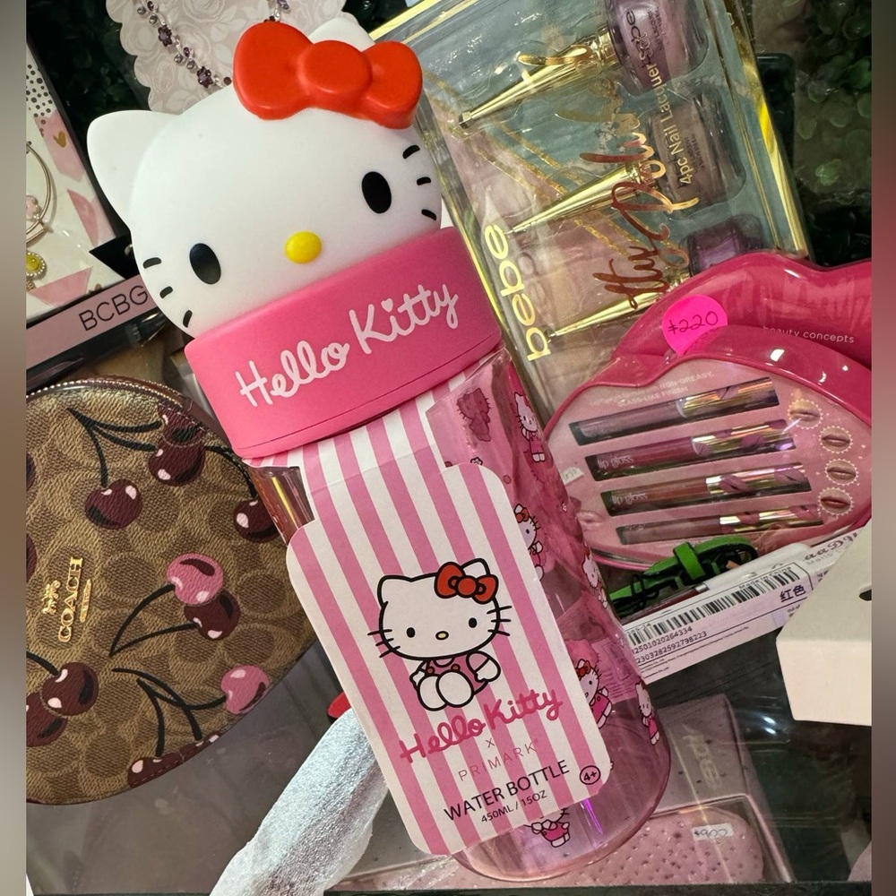Hello Kitty Pink Water Bottle